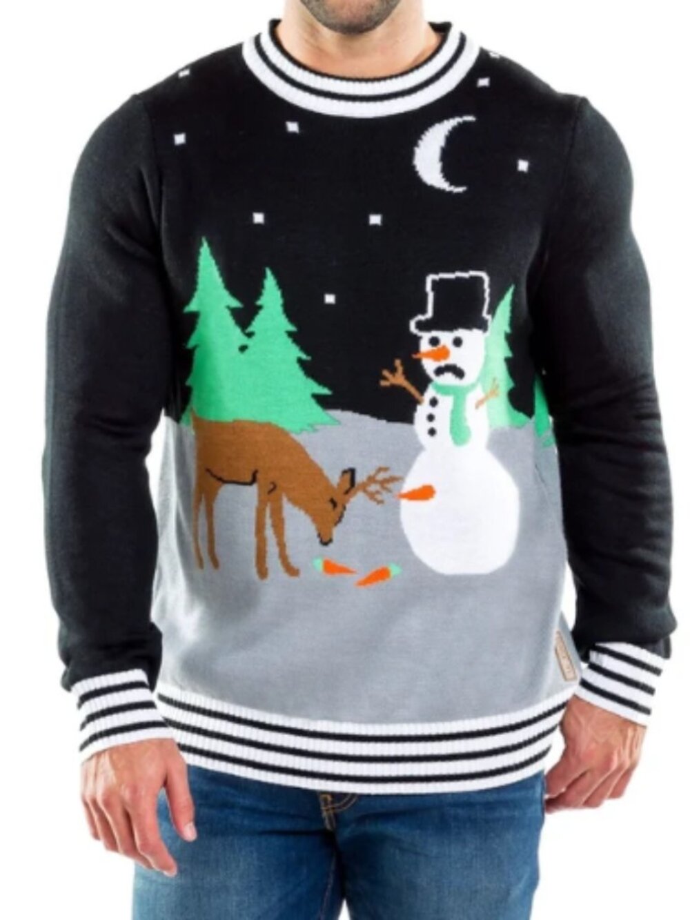 Carrot Trail Nightmare Ugly Christmas Sweater Men's Size M